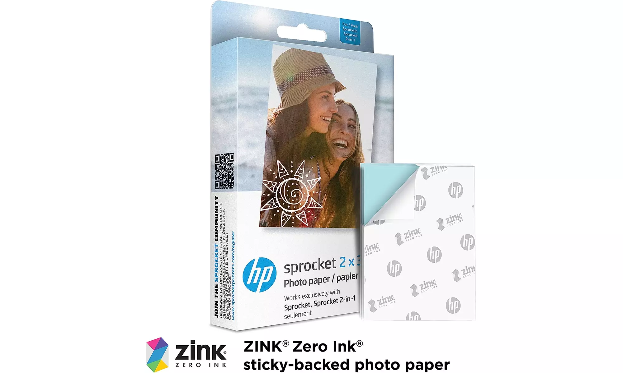 HP Sprocket Portable 2x3" Instant Photo Printer and Accesories Starter Bundle