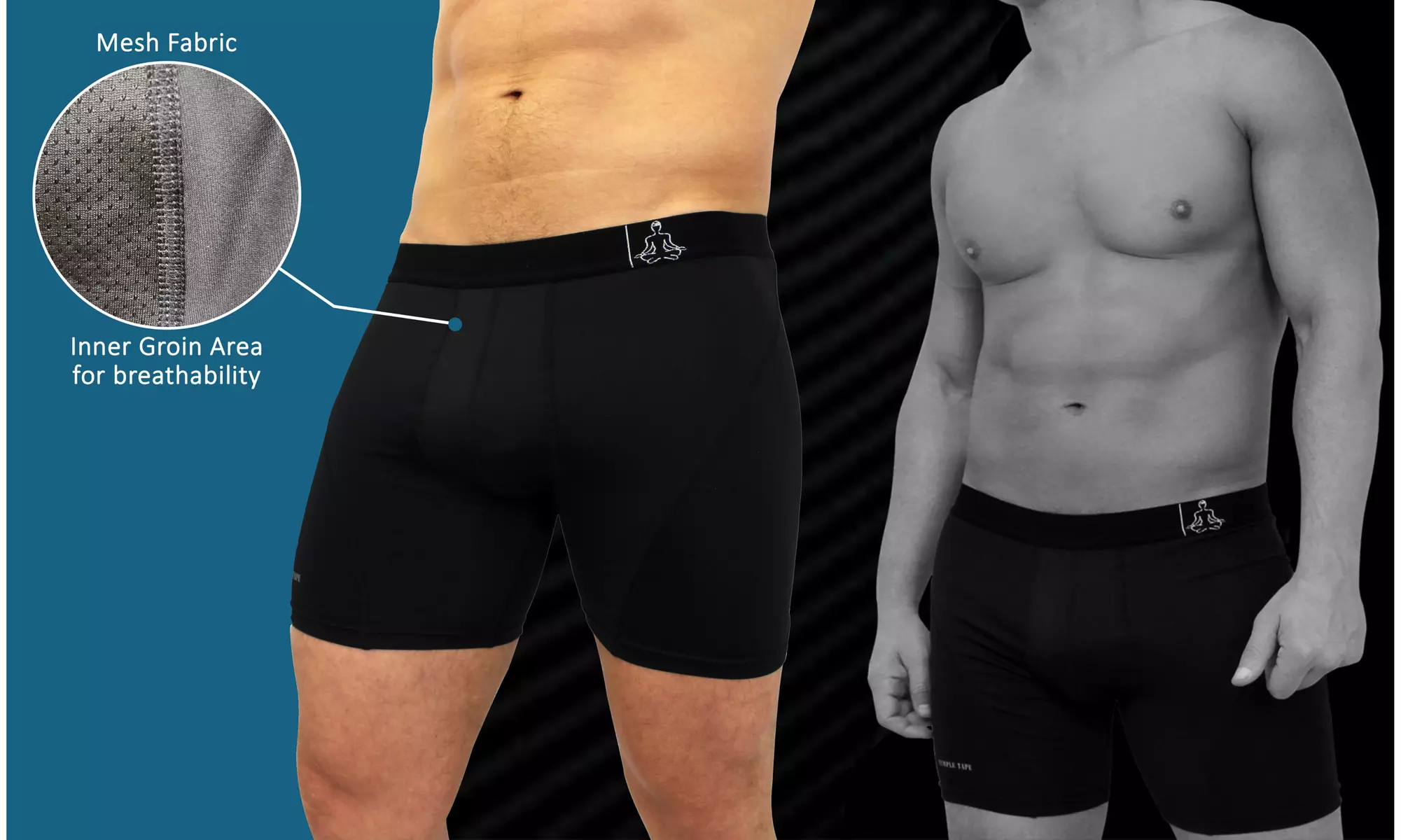 Compression mens underwear  sports performance boxer briefs 6-Pack & 3-Pack - Second Medium