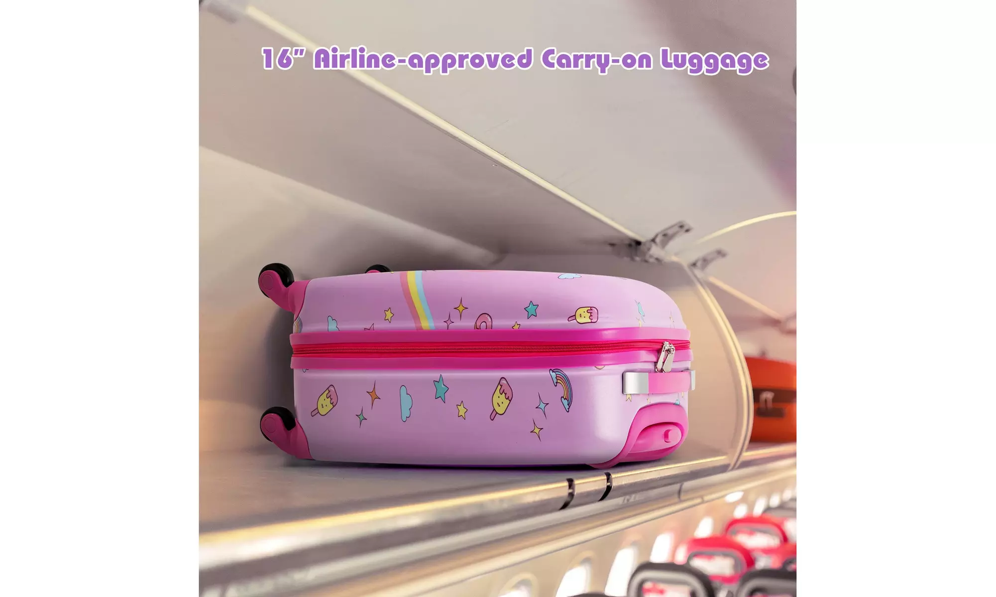Costway Five-Piece Costway Kids Luggage Set 