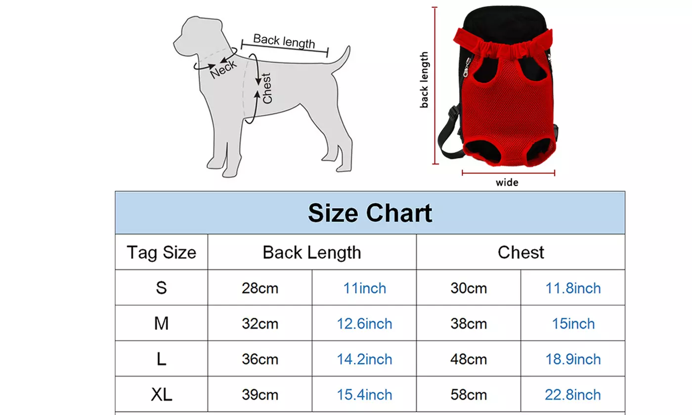 Hands Free Pet Carrier Backpack Nylon Mesh Pet for Dogs Tote Sling Carrier