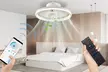 iNova 19.7in 60W LED Ceiling Fan Light Remote Control Round Pendant Fan Lamp - Second Medium
