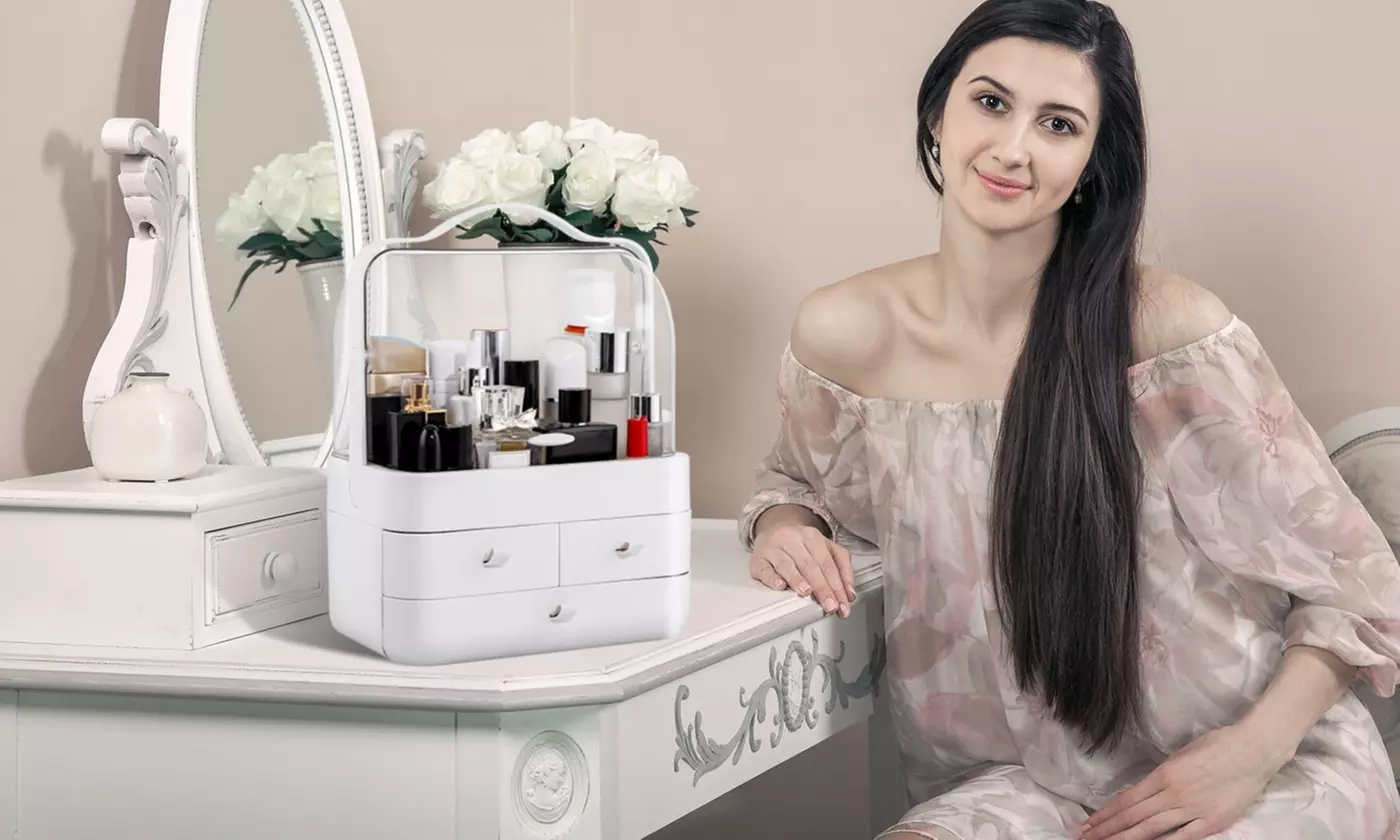 iMounTEK 3-Tier Makeup Organizer for Perfume, Skincare & Cosmetics Storage