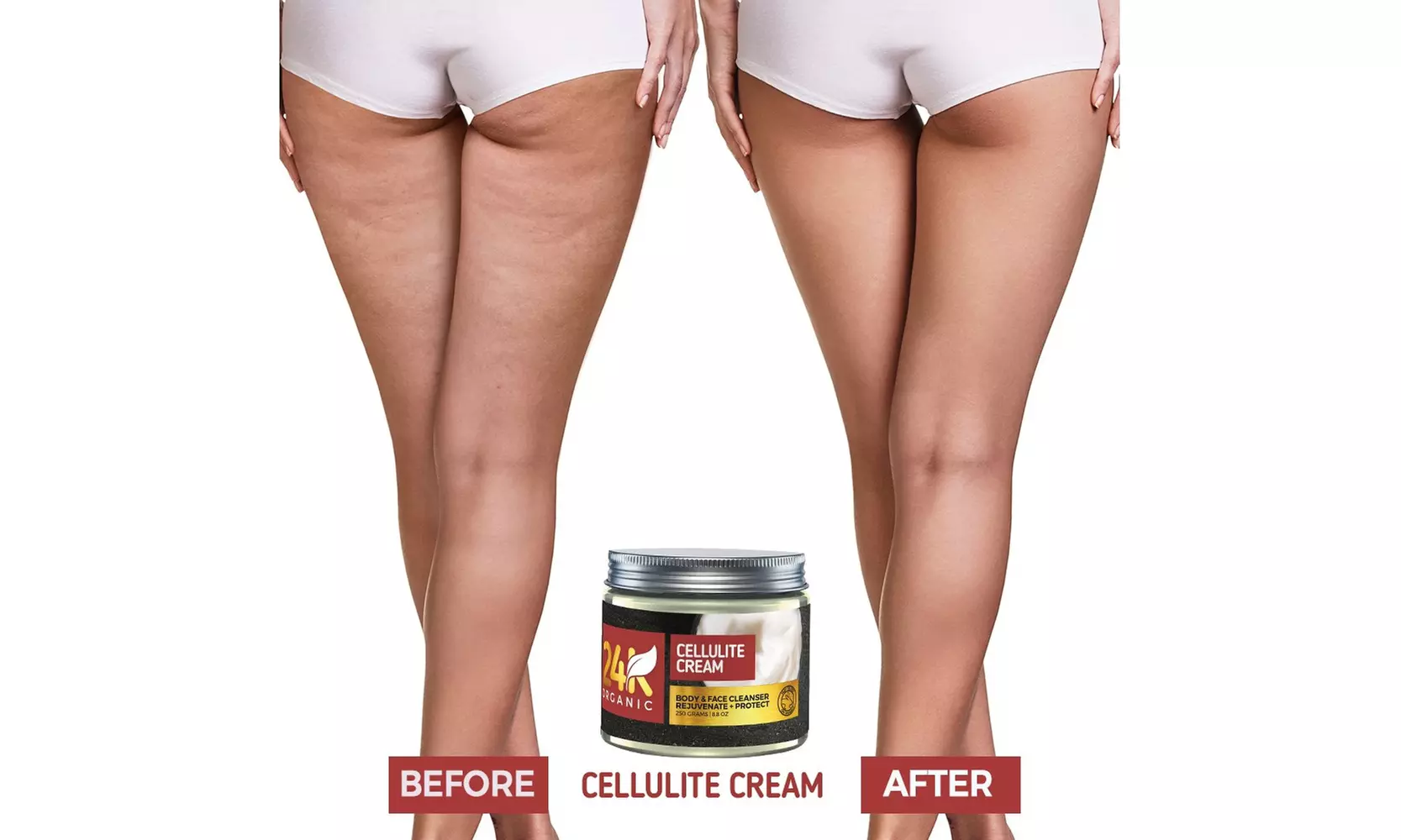 24K Organic Anti Cellulite Cream - Second Medium