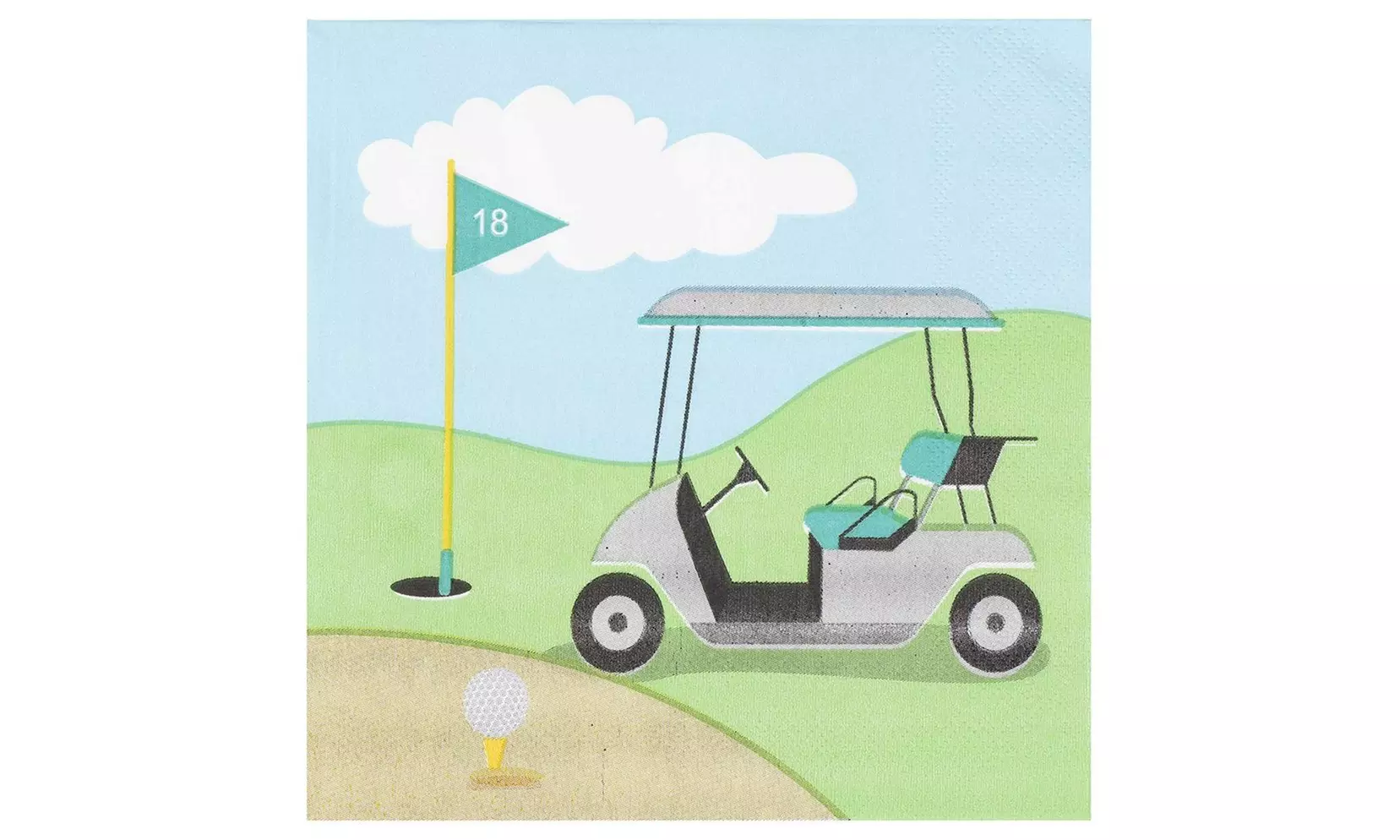 150PC Luncheon Cocktail Napkins Golf Party Supplies for Kids Birthdays 2-Ply - Primary Image