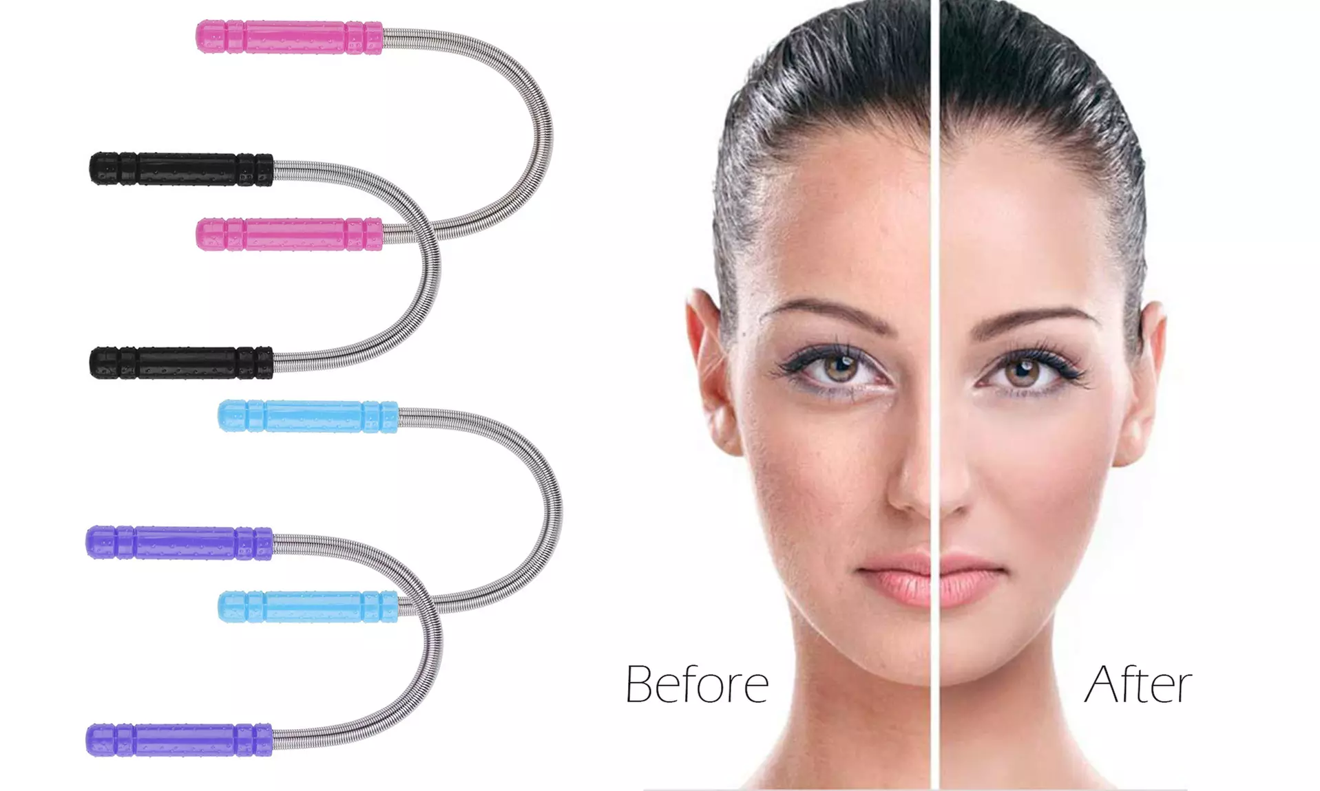 Spring Coil Facial Hair Remover Epilator Tool - Primary Image