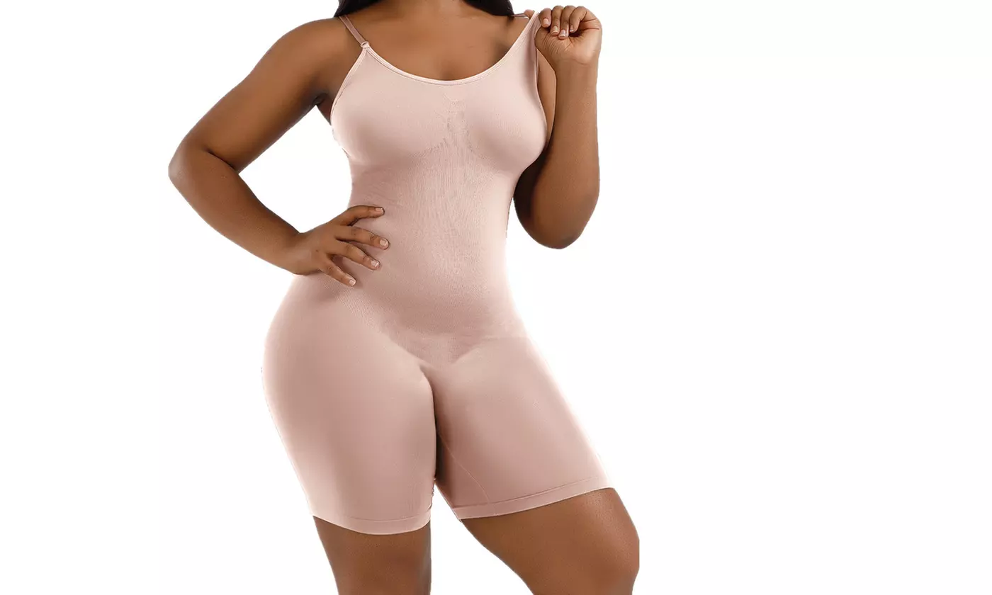 Bohuma Bodysuit for Women Tummy Control Shapewear Mid-Thigh Full Body Shaper
