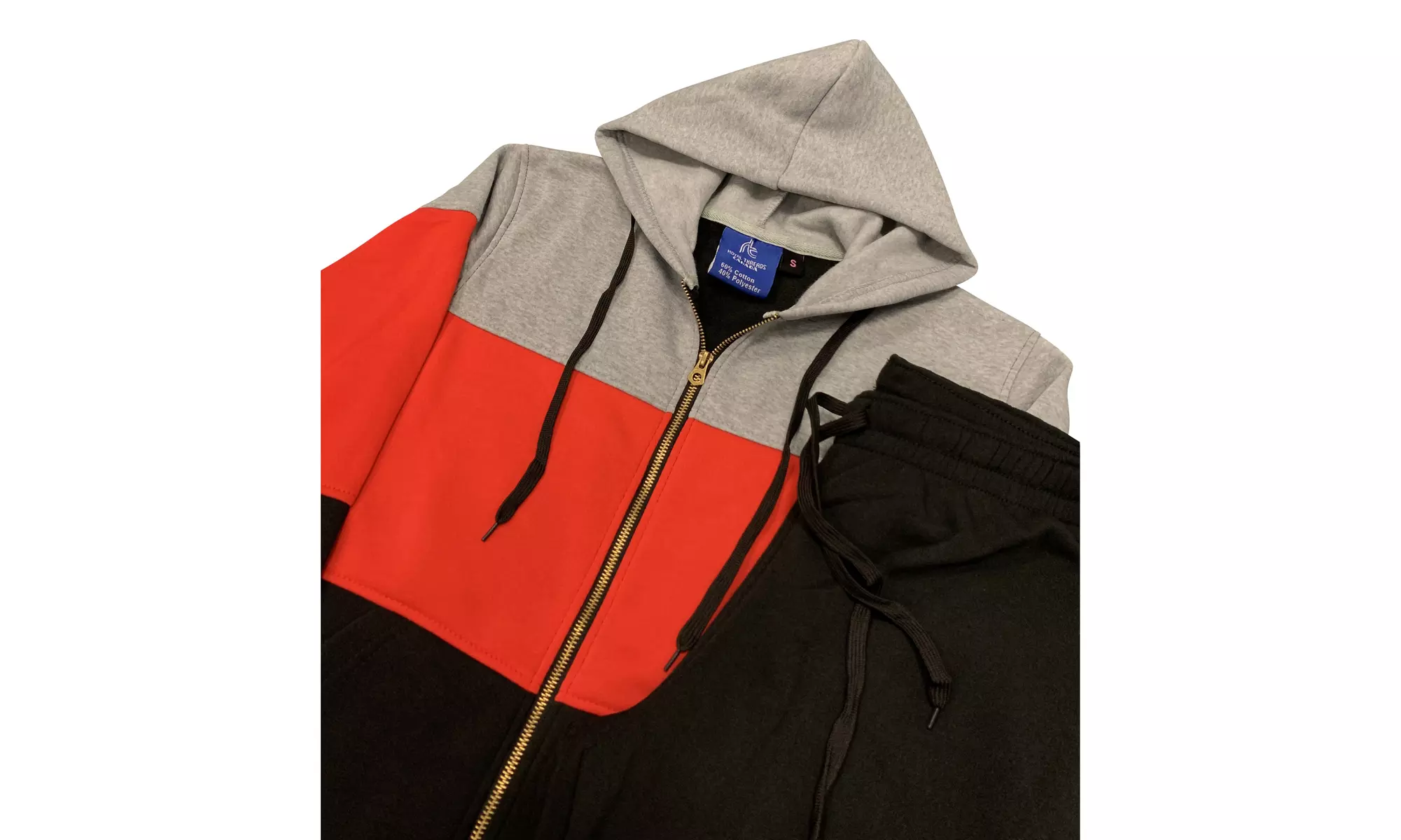 Women's 2-Piece Fleece Sweatsuit Jogger Colorful Sweat Jacket & Sweatpants 
