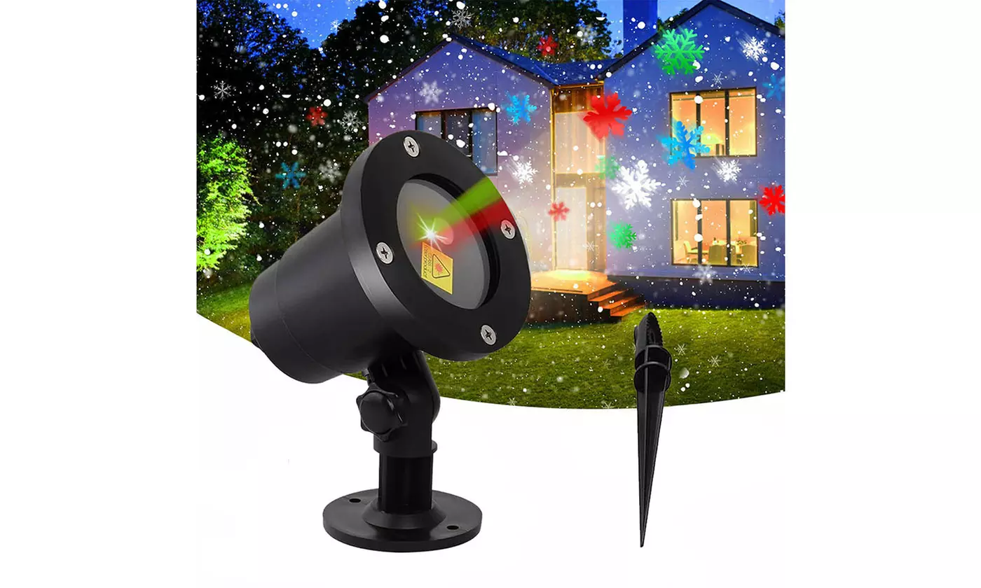 Outdoor LED Moving Laser Light Projector Decor for Christmas Holiday (3 Styles)