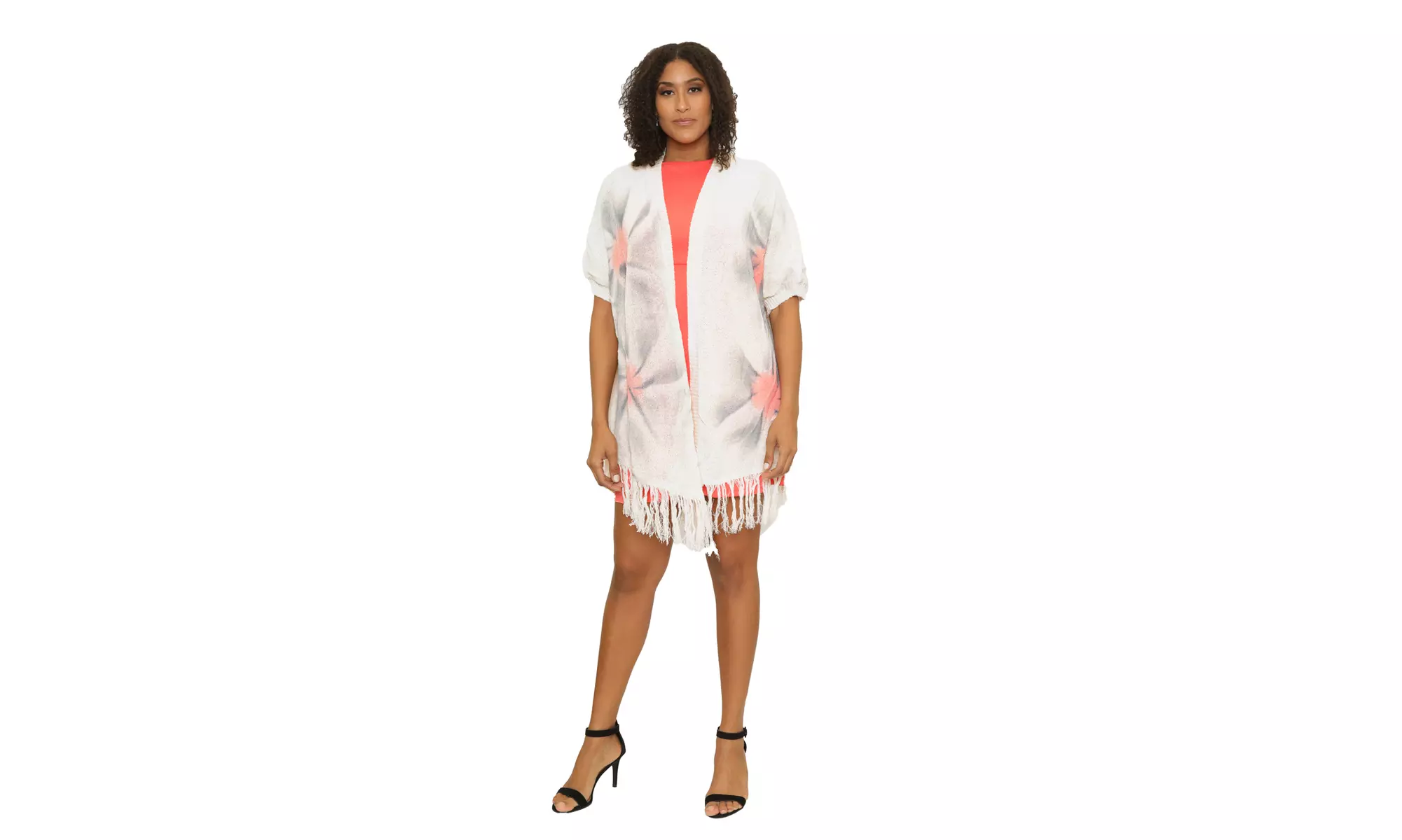 Women's Lightweight Short Sleeve Cardigan Sweater - Second Medium
