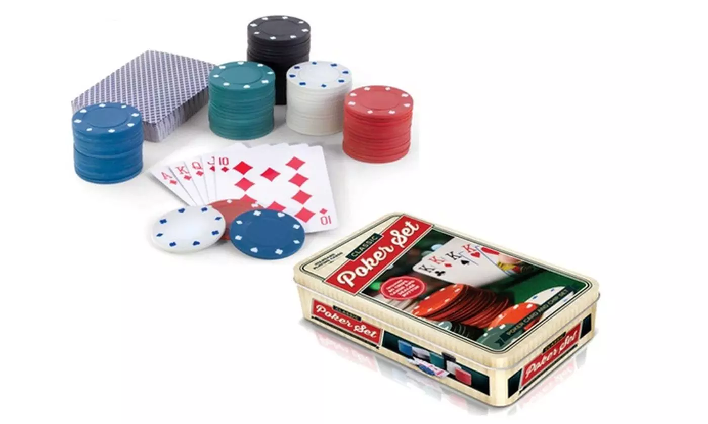Funny Classic Poker Cards and Chip Set with Chips and Playing Cards - Second Medium