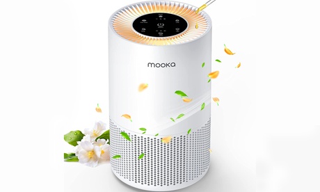 Air Purifiers For Home Large Rooms Up To 1200ft MOOKA H13 True HEPA Air Purifier White