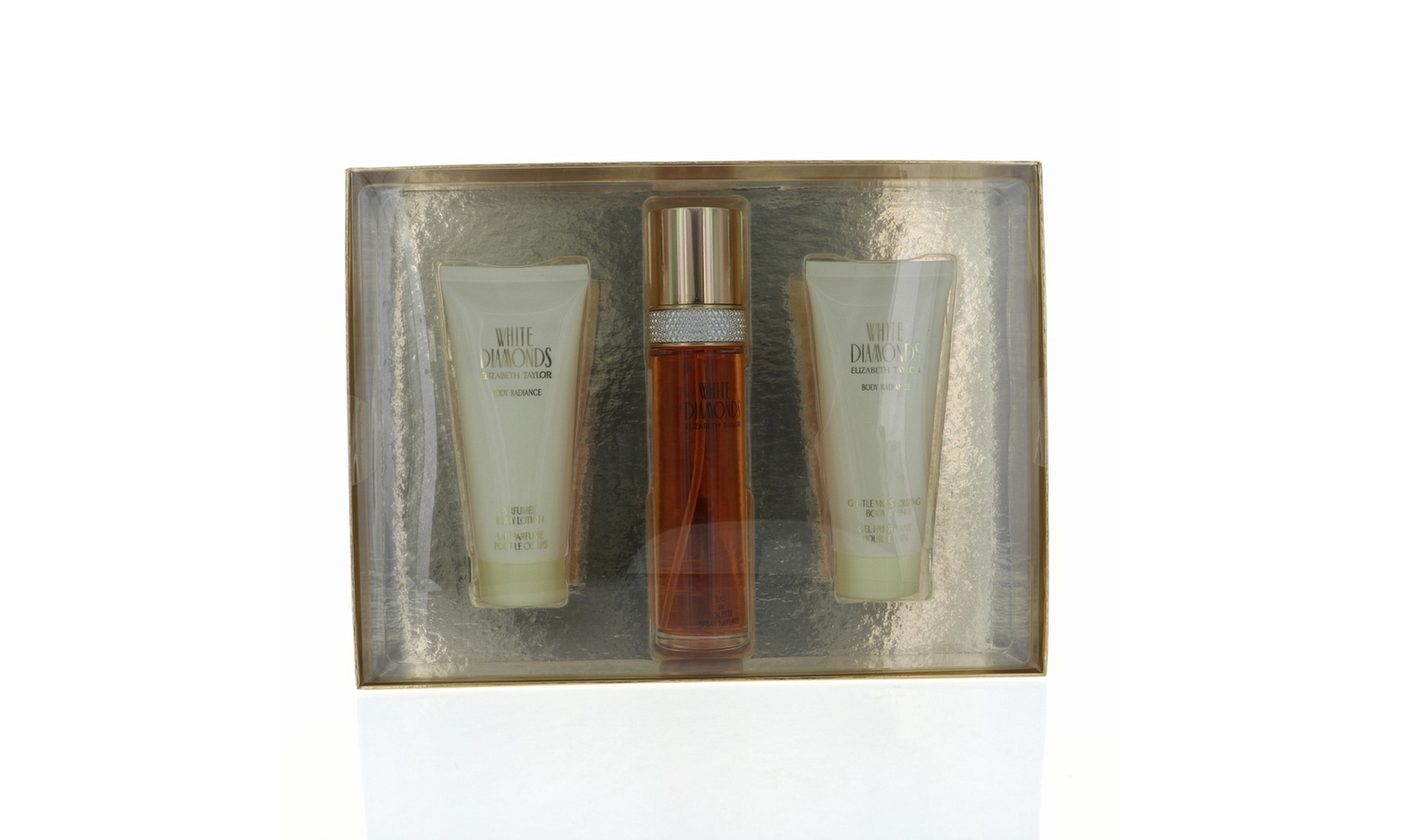 White Diamonds By Elizabeth Taylor 3 Piece Gift Set - 3.3 Oz Eau De Toilette