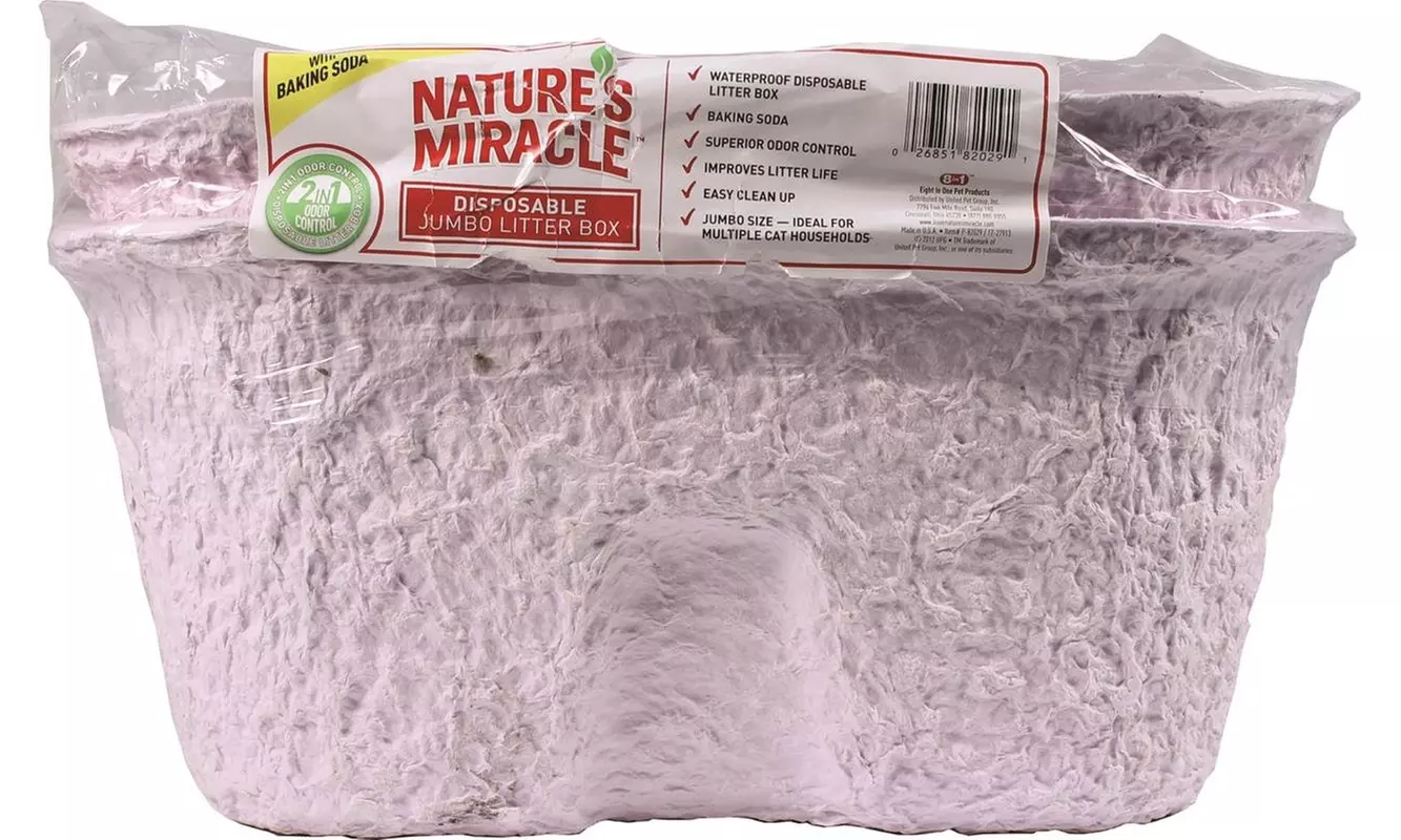 Nature's Miracle Jumbo Disposable Cat Litter Box with Baking Soda - Primary Image