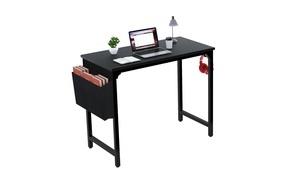 Computer Table for Home Office Desk Black Study Writing Small Desk 