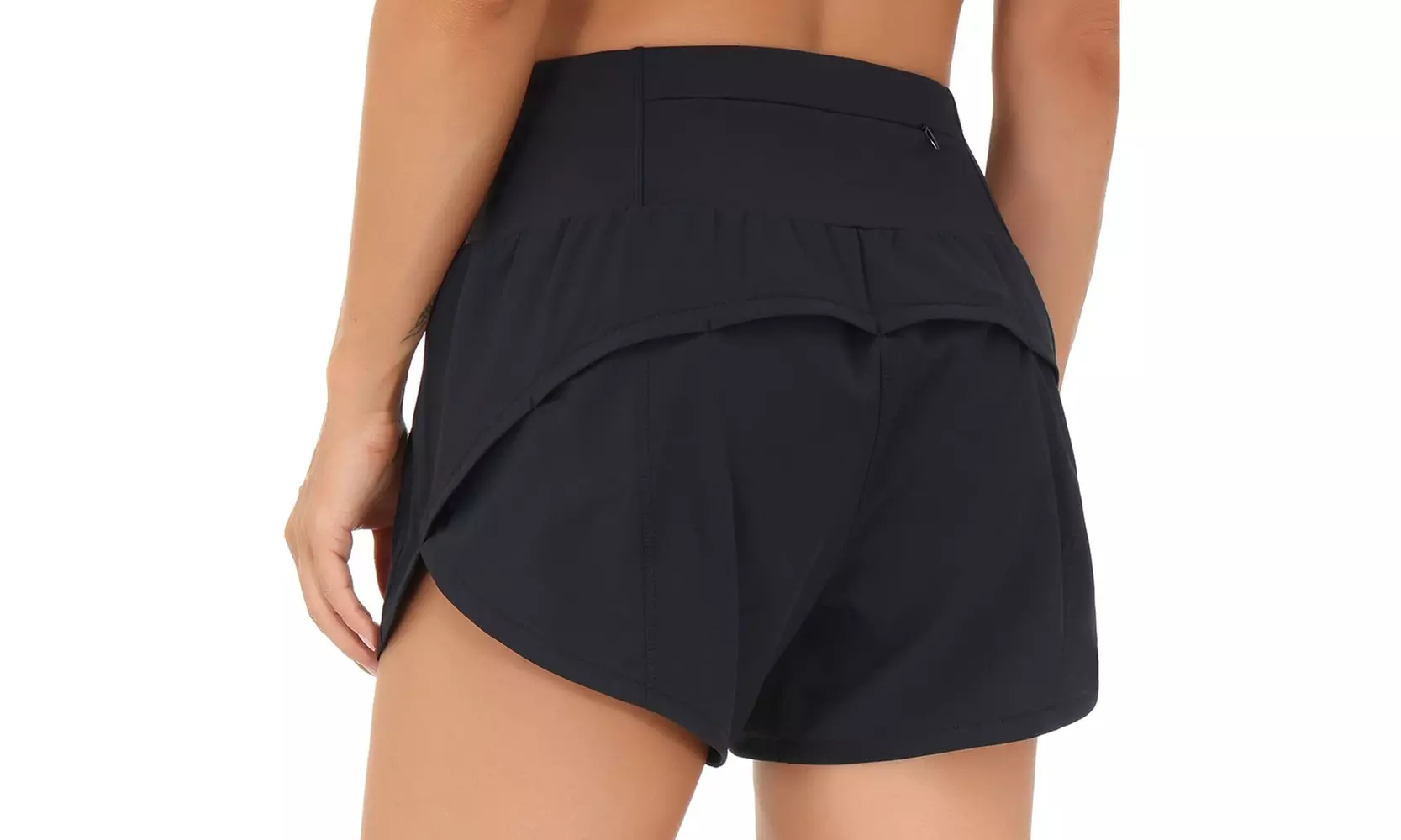 Women High Waisted Running Shorts Quick Dry Workout Shorts with Pockets