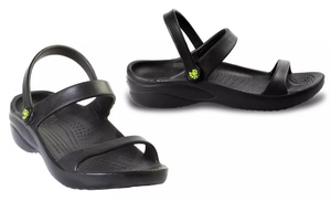 DAWGS Women's 3-Strap Sandals, Lightweight, Ultra Soft, All Day Comfort