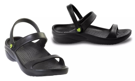 DAWGS Women's3-Strap Sandals Lightweight Ultra Soft All Day Comfort 5 Melon Medium