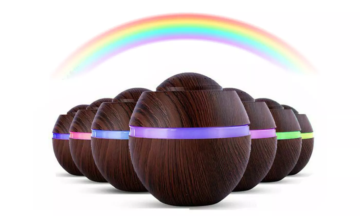 500ml 7 LED USB Essential Oil Aroma Diffuser Ultrasonic Humidifier Air Purifier - Primary Image