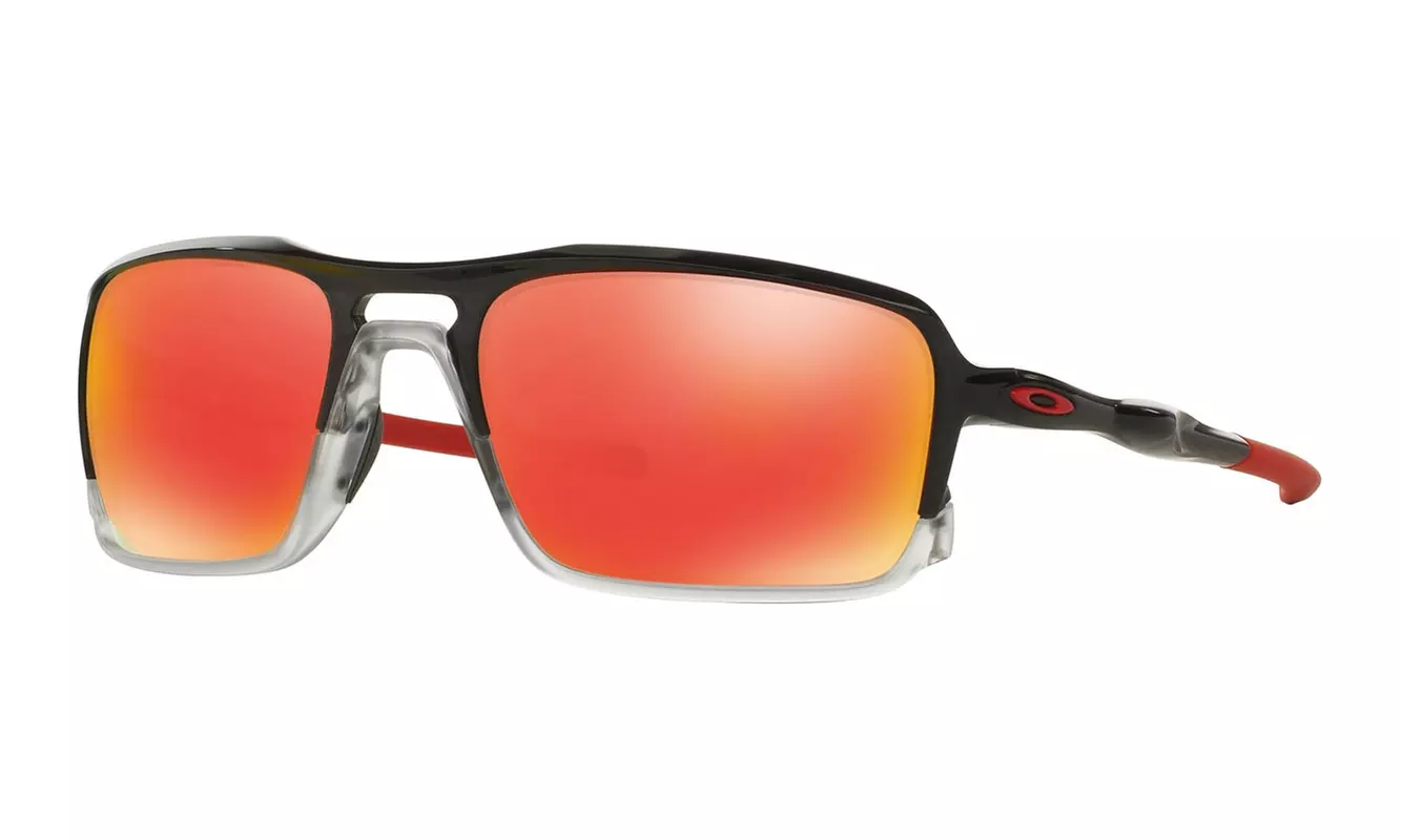 Oakley Triggerman Sunglasses OO9266-10 Black Ink Frame With Ruby Iridium Lenses - Primary Image