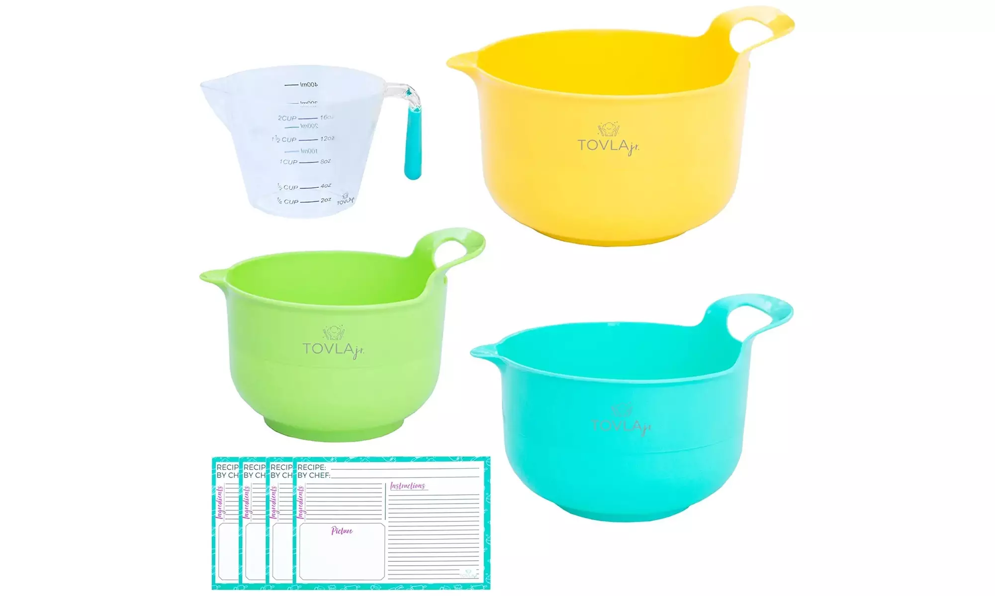 Tovla Jr. Cooking and Baking Mixing Bowl and Pitcher Set for Kids - Primary Image