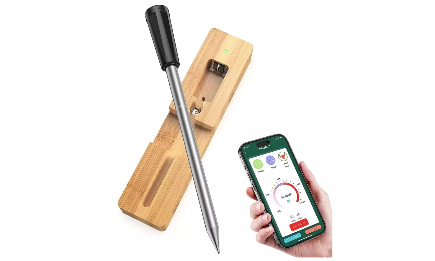 iMounTEK Smart Bluetooth Wireless Meat Thermometer w/ WiFi Probe and App Control