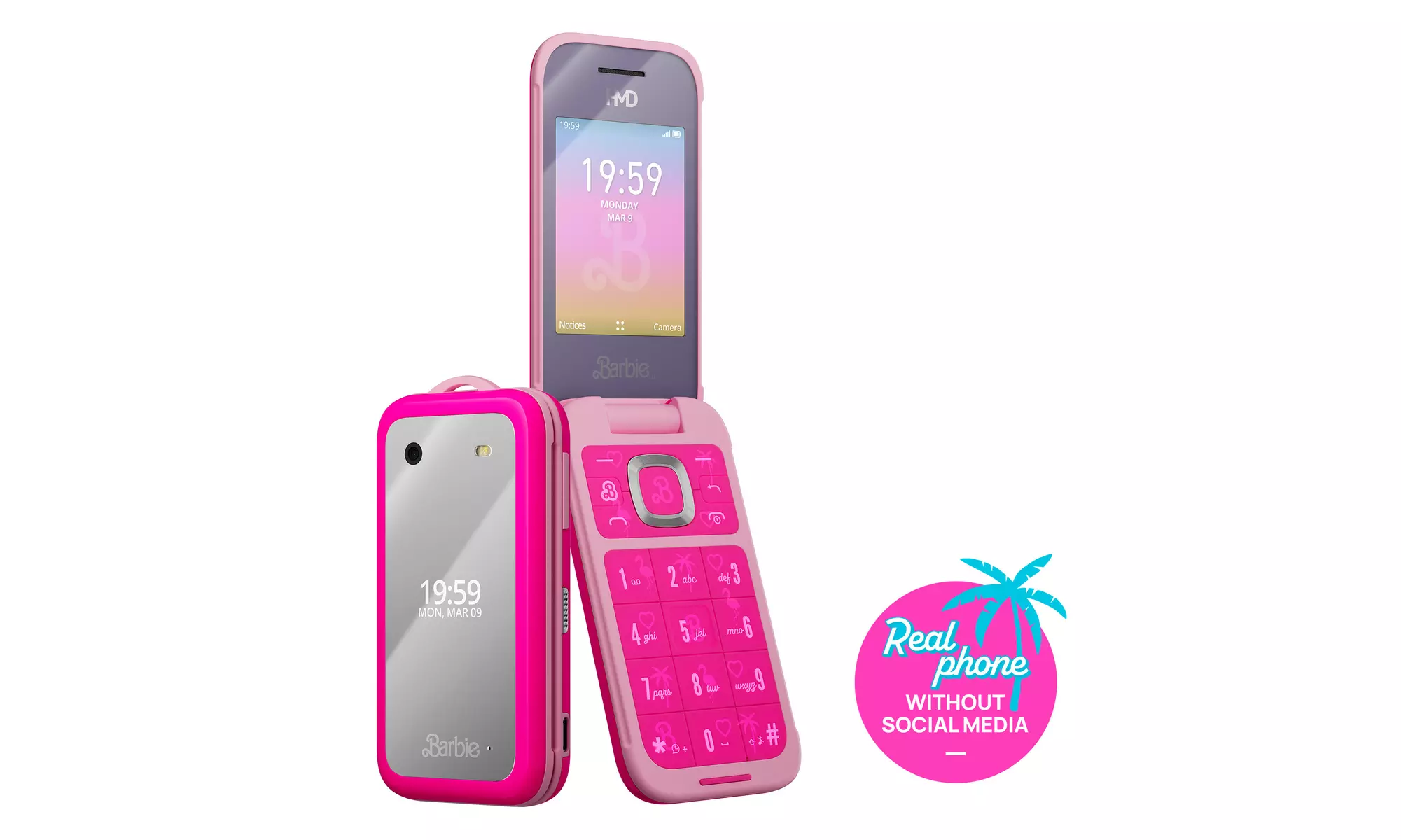 HMD Barbie TA-1420 4GB GSM Unlocked Phone - Power Pink - New