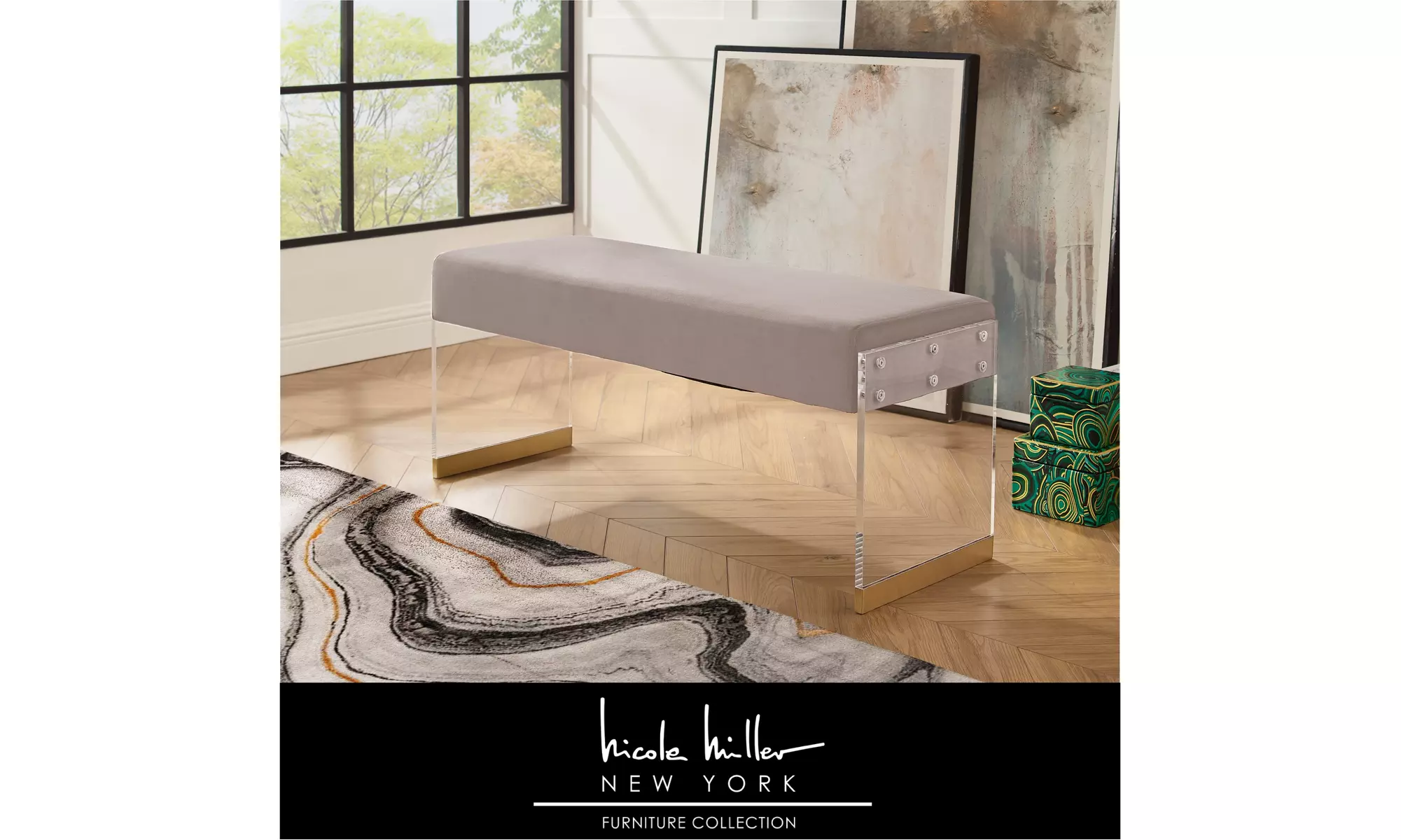 Karolina Upholstered Bench - Primary Image