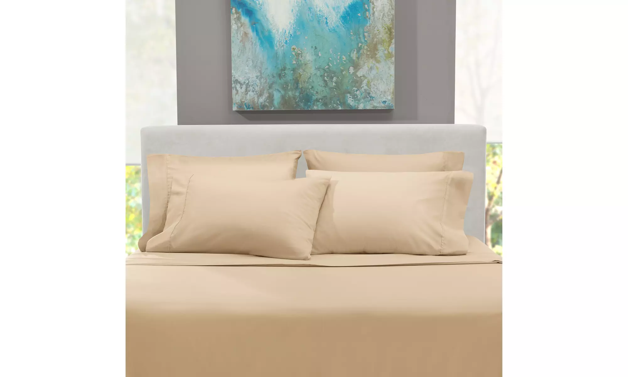 Nestl Extra Deep Pocket Sheets - 18-24 Inch Fitted Bed Sheet Set - 6 Piece