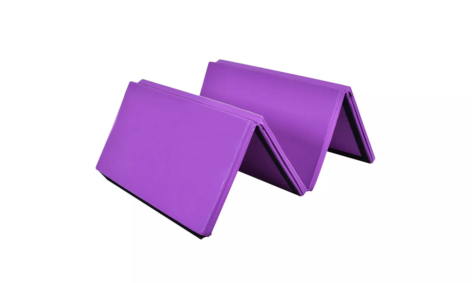 4x10x2 Gymnastics Mat Thick Folding Panel Gym Fitness Exercise Mat PurplePink - Primary Image