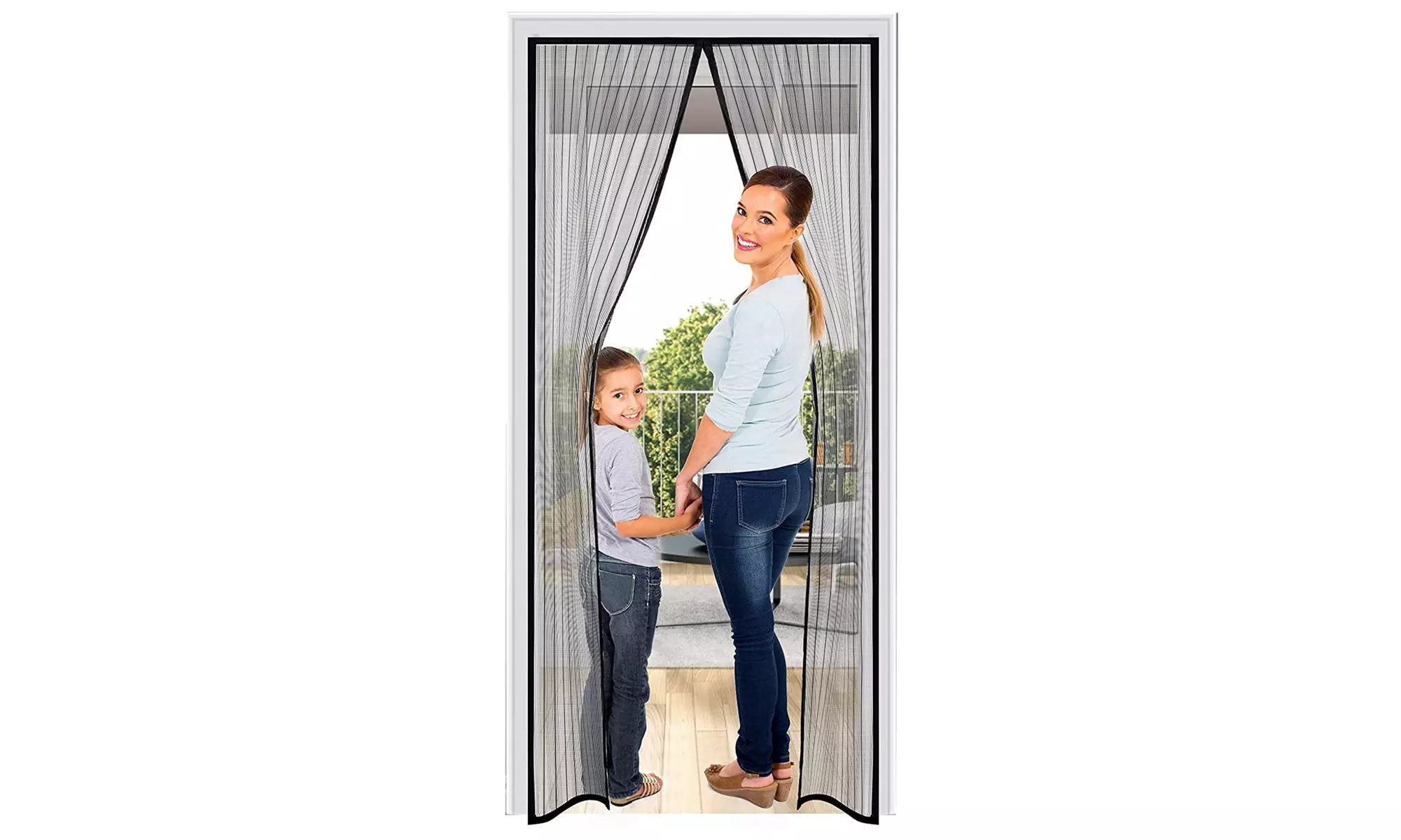 38 x 83 Inch Magnetic Screen Door with Self Sealing and Durable Net Mesh - Primary Image