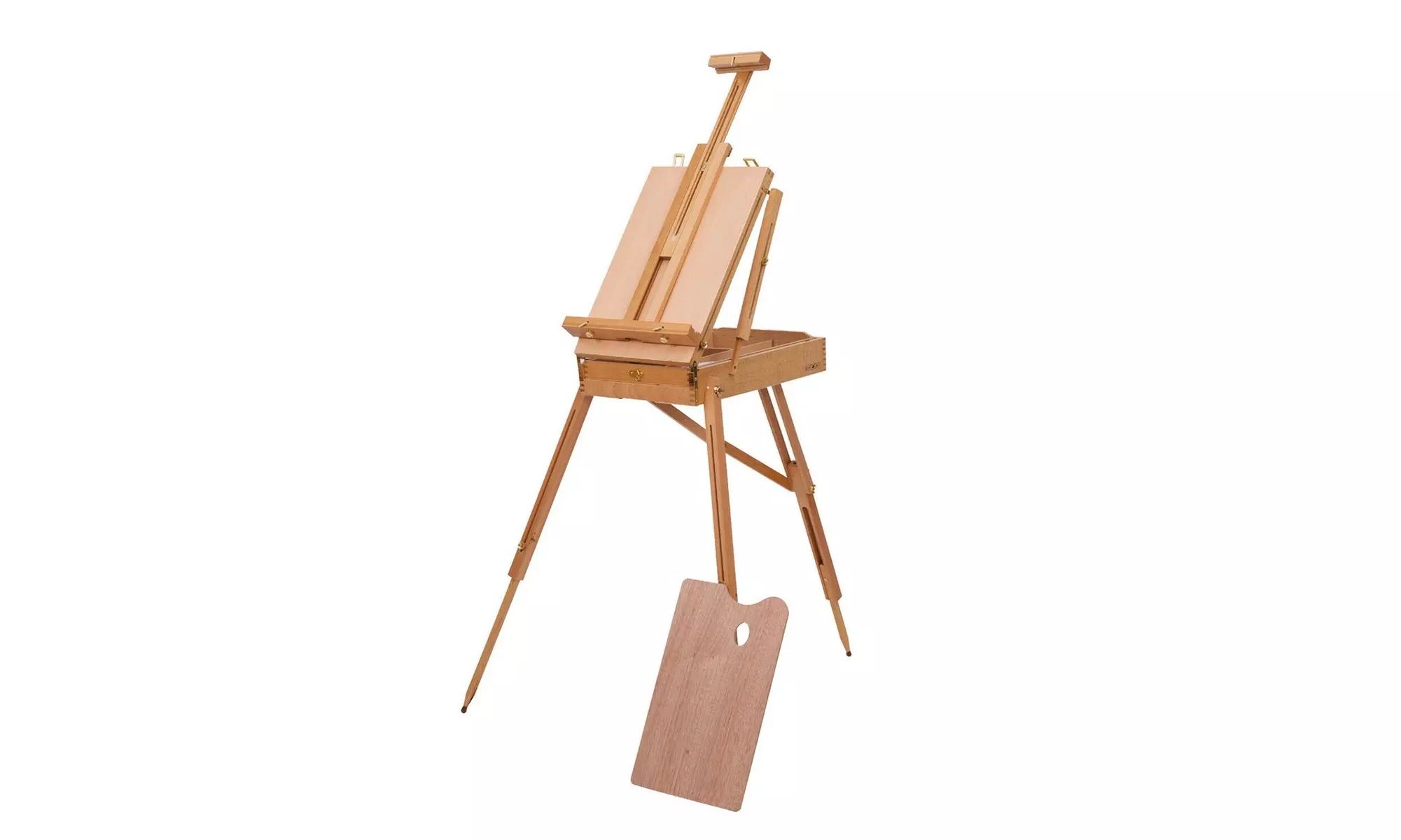 Portable French Easel Wooden Sketch Box Folding Beech Art Artist Painters Tripod - Second Medium