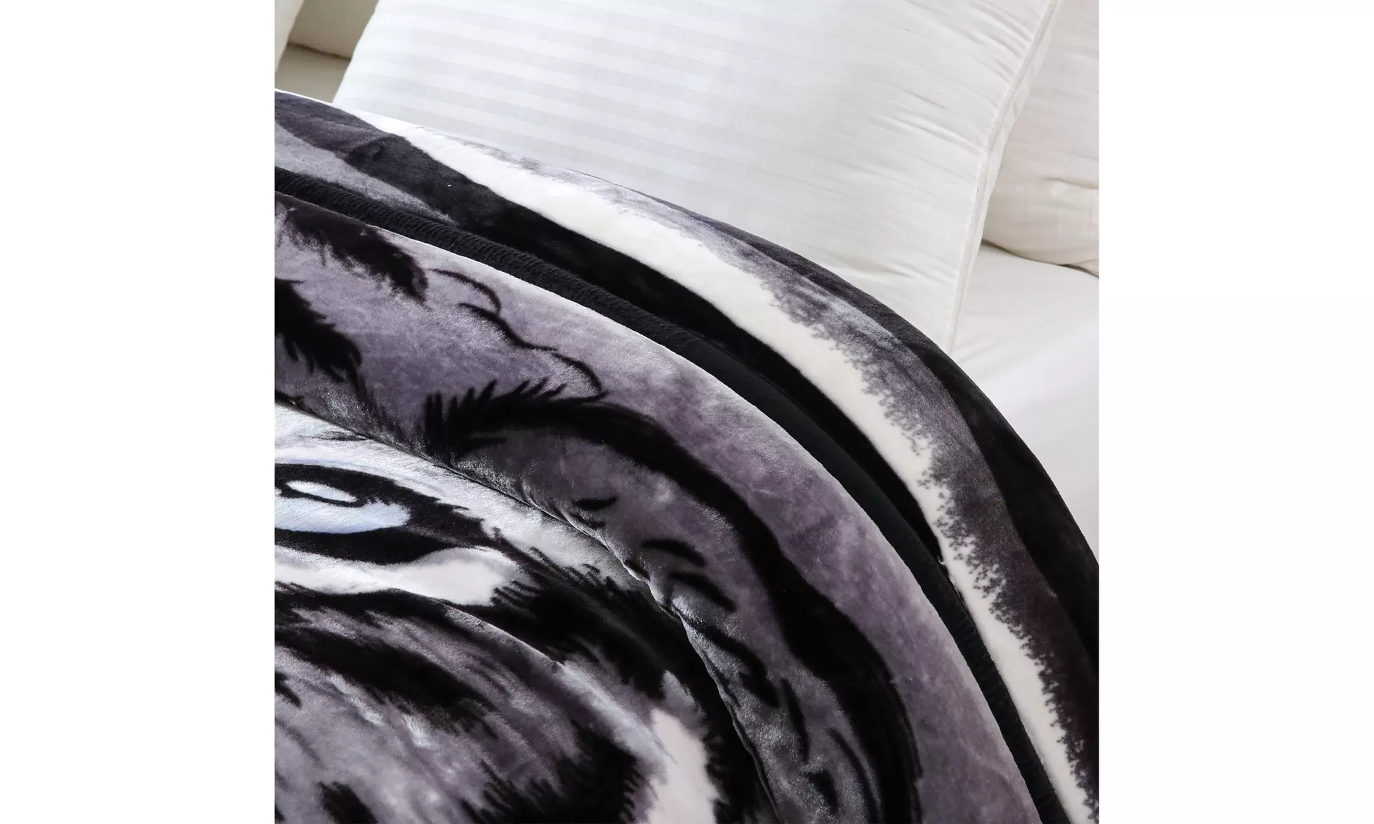 JML Heavy Fleece Blanket,2 Ply Printed Bed Blanket For King Size,85"x93",10Lb