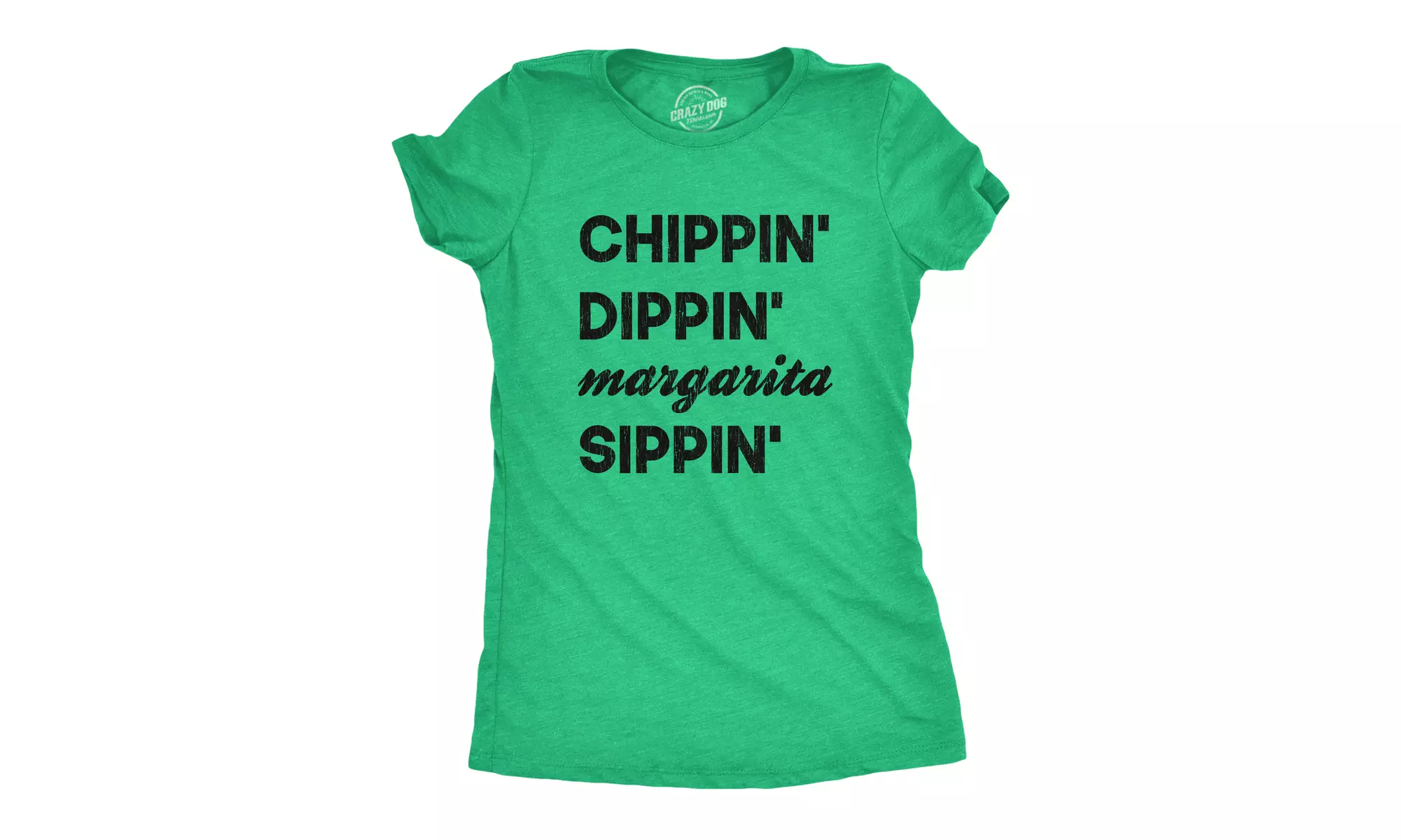 Womens Chippin Dippin Margarita Sippin Tshirt Funny Mexico Vacation Tequila Part - Primary Image