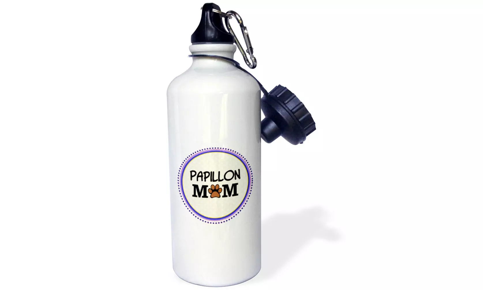  Water Bottle Papillon Dog Mom Doggie mama by breed paw print mum love doggy  - Primary Image