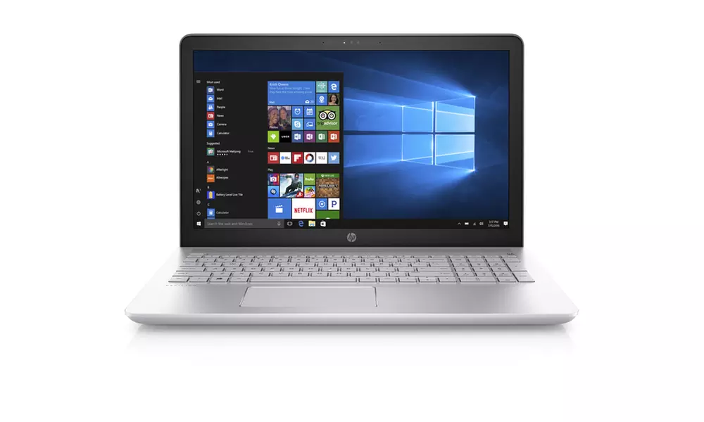 HP Silver Iridium 15.6" Laptop with 2.7GHz Intel Core i7-7500U Processor, 12GB RAM, and 1TB Hard Drive (Refurb. A-Grade) - Primary Image