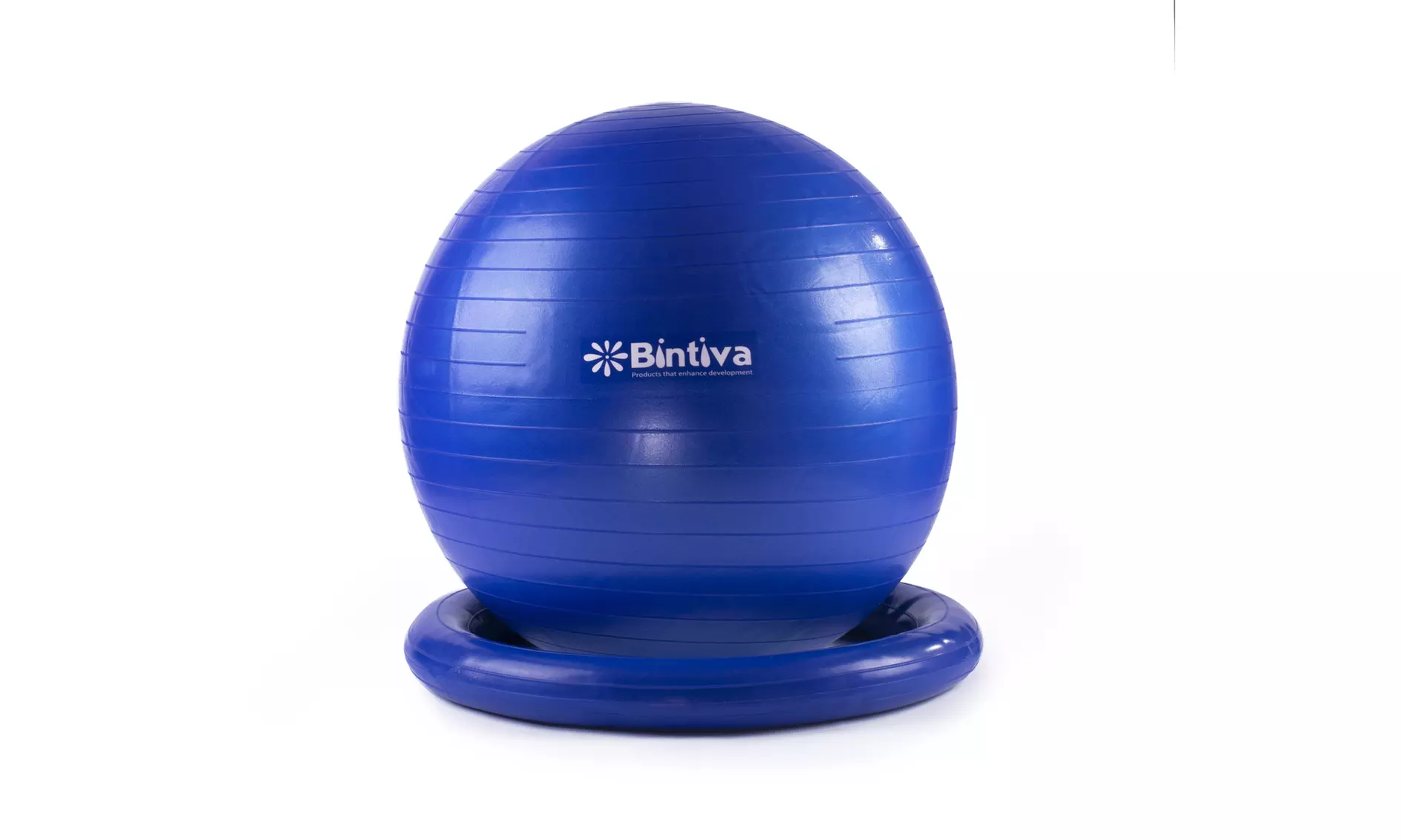 Anti-Burst Fitness Exercise Stability Yoga Ball with base. - Primary Image