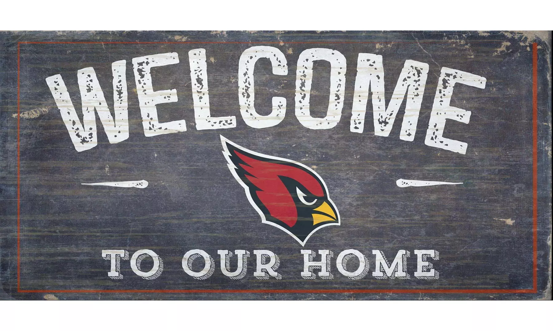NFL 6x12'' Welcome to Our Home Sign - Primary Image