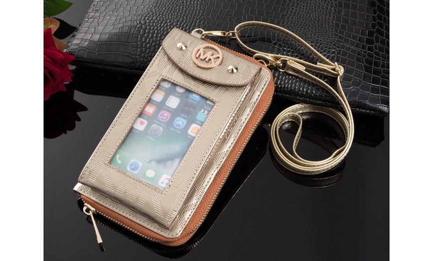 Image 21: Michael Kors Leather Crossbody