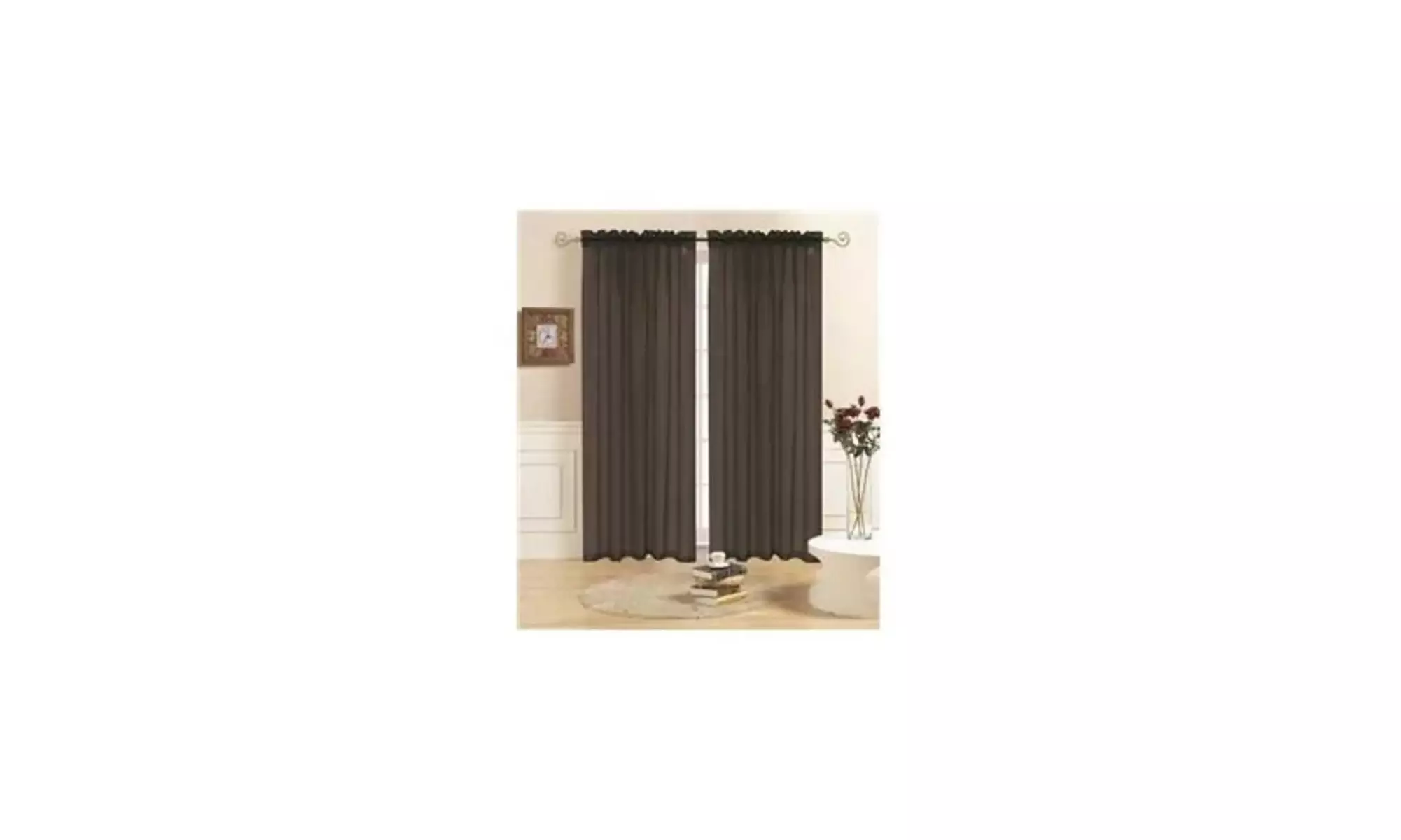 Lisa Sheer Curtains Voile Polyester Window Curtain Panel Grommet Top 55" X 84" 