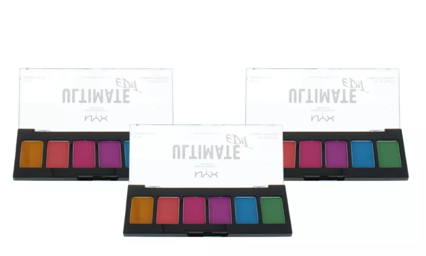 NYX Professional Makeup Shadow Palettes - Choose from 1, 2, 3 or 5 Packs