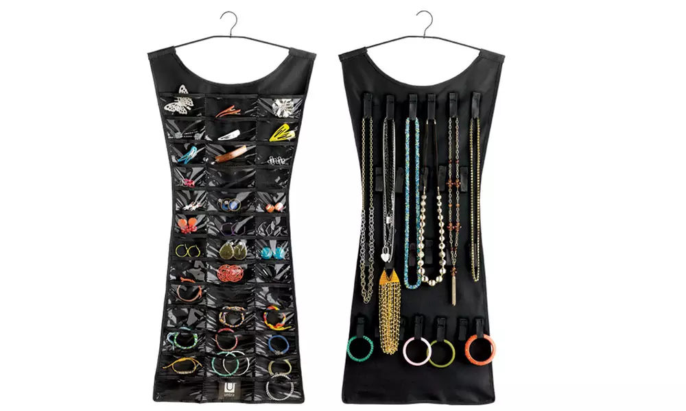Multi-Pocket Dress Shape Hanging Jewelry And Trinket Organizer - Second Medium