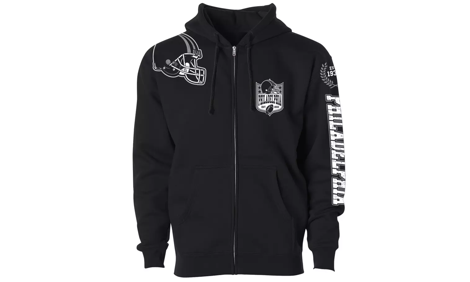 Women's Football Home Team  Zip Up Hoodie