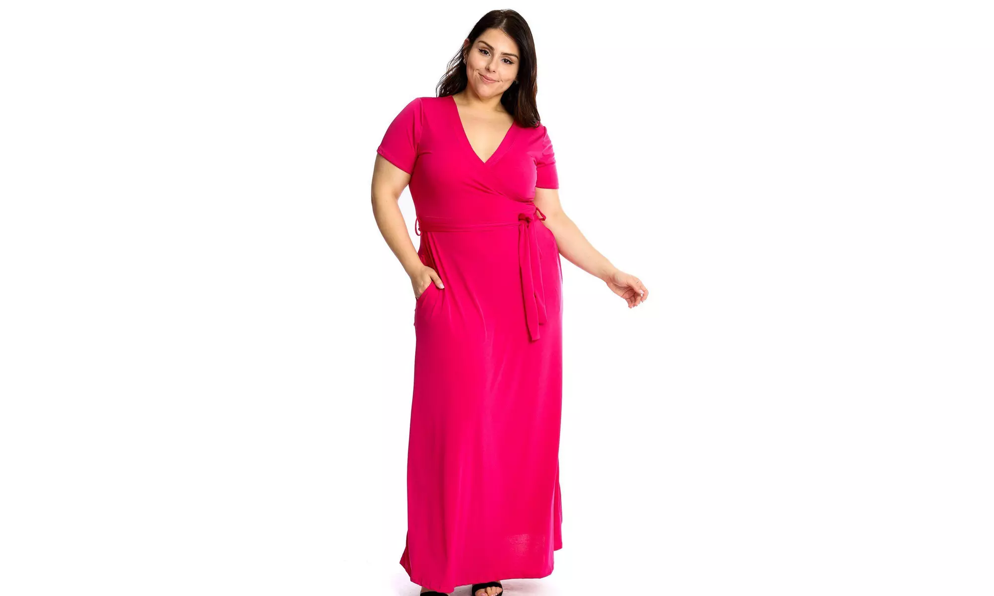 Maxi dress Waist tie breathable summertime  - Primary Image