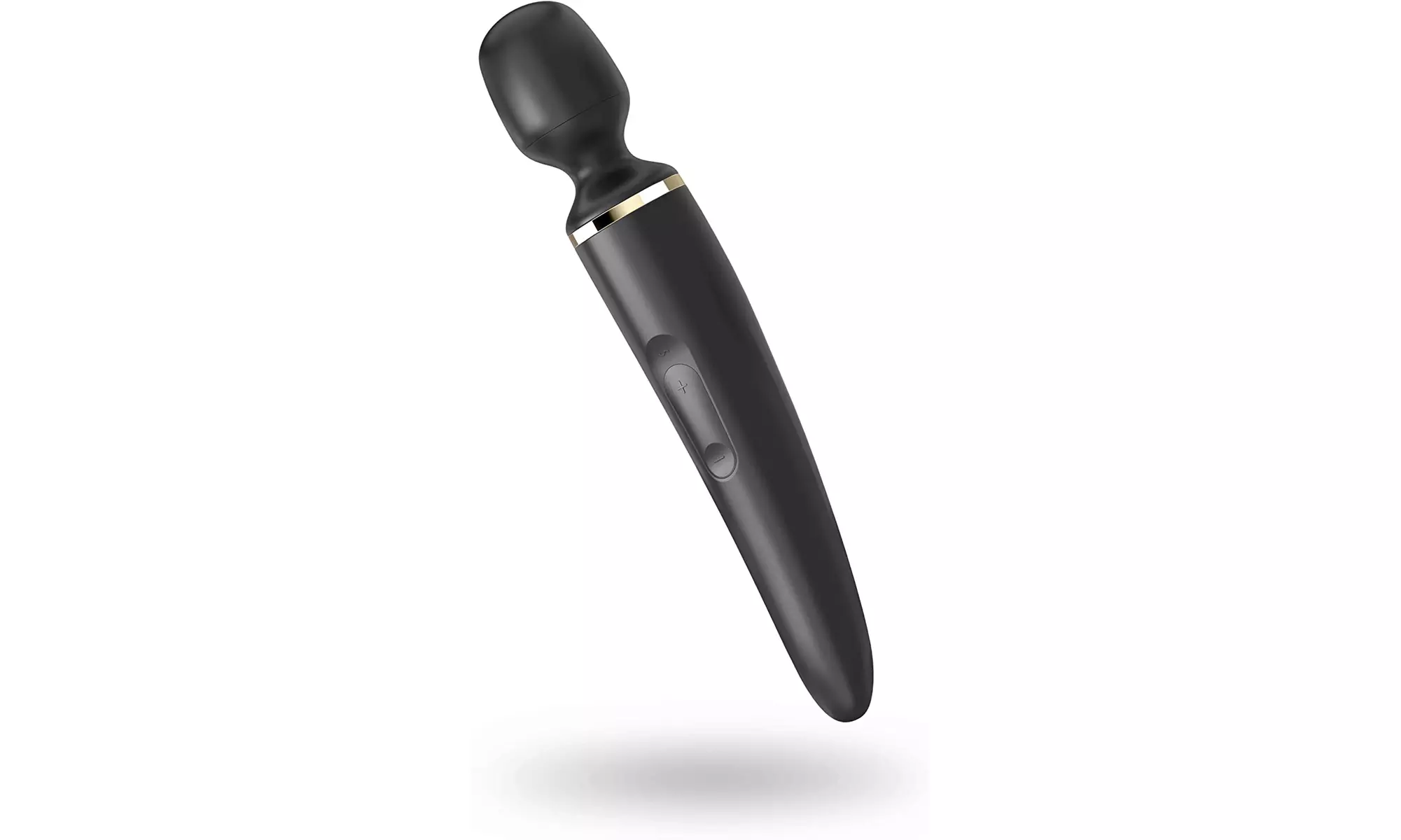 Satisfyer Wand-er Woman Silicone Wand Massager -Waterproof, Rechargeable - Black - Primary Image