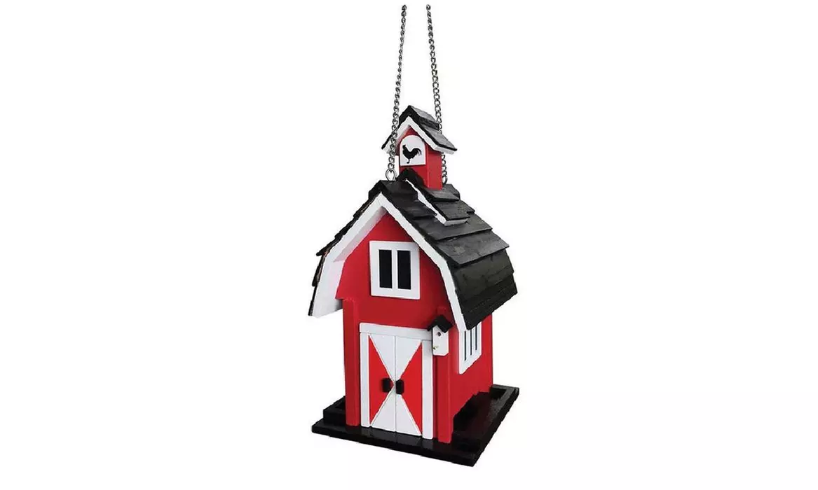 Home Bazaar HBAC-1002BF Songbird Wood Hanging Bird Feeder - Primary Image