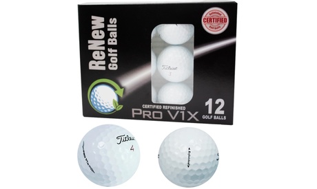 Refurbished Titleist Pro V1x Golf Balls Certified Refinished 12 Pack White Refurbished