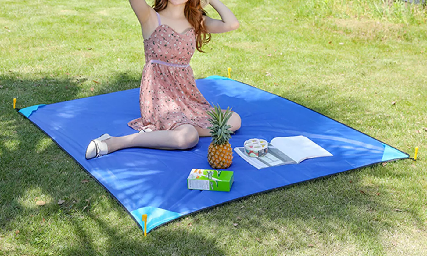 79x59 inch Lightweight Beach Sandproof Outdoor Mat Blanket Picnic Camping Hiking