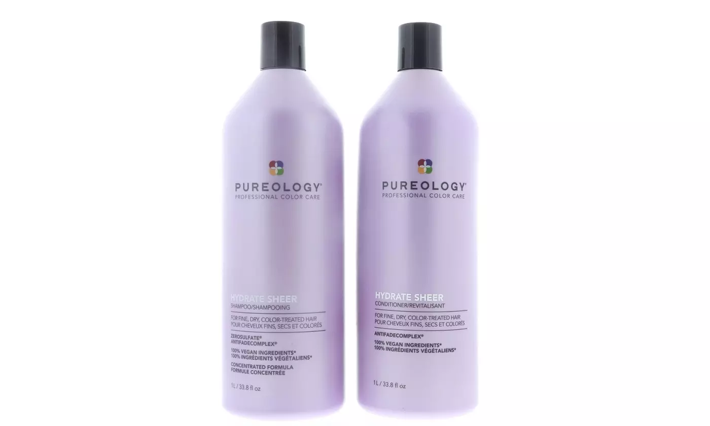 Pureology Hydrate cheapest Sheer Shampoo & Conditioner (BIG BOTTLES 1L) free shipping