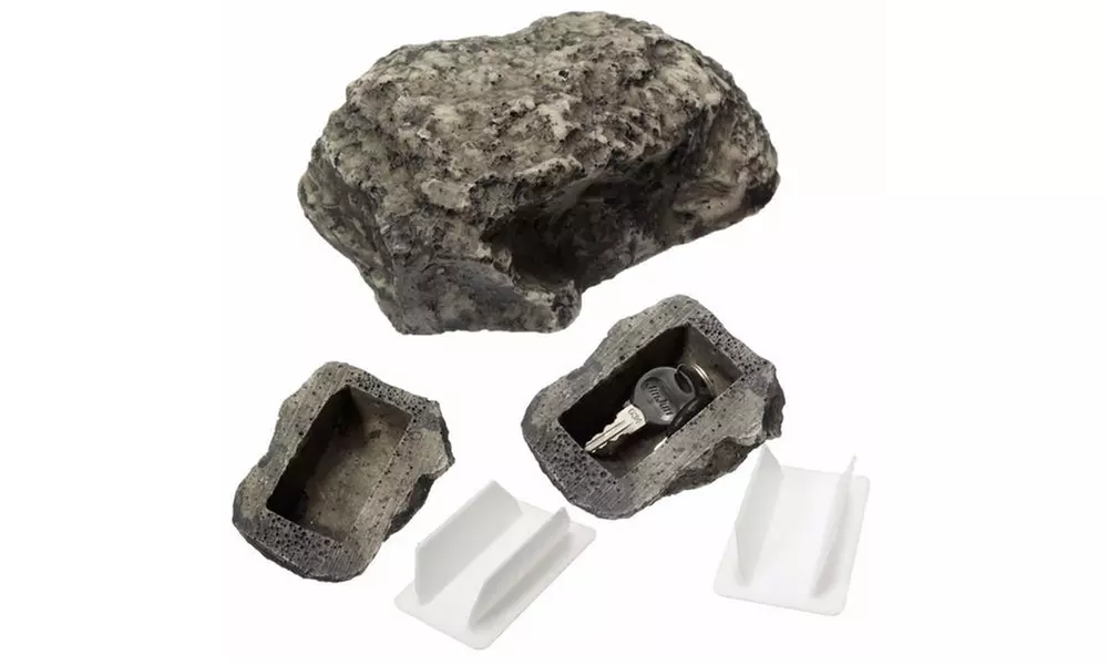 3pc Hide-a-Key Fake Rock - Looks & Feels Like Real Rock - Primary Image