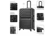 3-Piece InUSA Aurum lightweight hardside spinner Luggage Set 20"/24"/28" - Second Medium